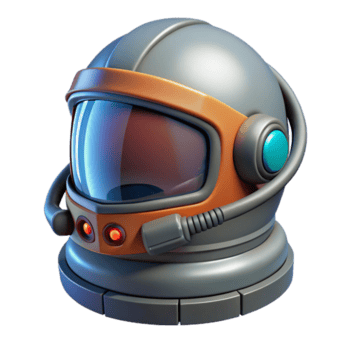 misterioso deslumbrante nave espacial piloto capacete com integrado hd. não fundo com transparente fundo. magistralmente capturado png