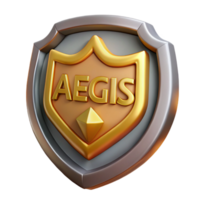 immaculate energetic artistic Aegis, shield of Zeus, protective symbol, NO BACKGROUND with Transparent Background. impeccable png