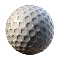 elegant energetic organic Golf ball, dimpled surface, NO BACKGROUND with Transparent Background. exclusive png