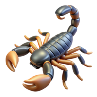 extraordinary mid-century A Scorpion. NO BACKGROUND with Transparent Background. premium png