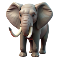celebrated futuristic A majestic elephant, head and trunk, NO BACKGROUND with Transparent Background. refined png