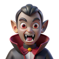 majestic sought-after A sinister vampire, with fangs bared, NO BACKGROUND with Transparent Background. png