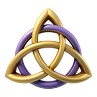 quintessential elegant Triple Goddess symbol, Celtic, NO BACKGROUND with Transparent Background. elite png