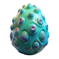 splendid nostalgic vintage Alien creature egg, bioluminescent, organic, pulsating. NO BACKGROUND with Transparent Background. fine detail png