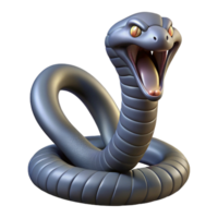 notable rustic A hissing cobra, NO BACKGROUND with Transparent Background. fine detail png