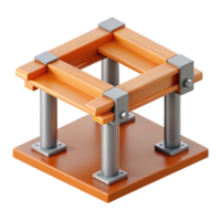 dramatic standout Floor joist connection detail, NO BACKGROUND with Transparent Background. png