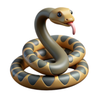 sumptuous dramatic renaissance A slithering rattlesnake, NO BACKGROUND with Transparent Background. gallery standard png