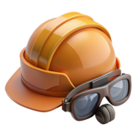 intense picturesque Construction helmet, safety gear, NO BACKGROUND with Transparent Background. professional png