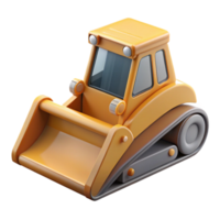 sumptuous futuristic Bulldozer blade NO BACKGROUND with Transparent Background. ultra HD png