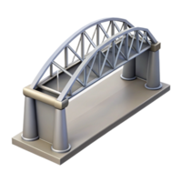 impressive geometric Sketch of a cantilever bridge NO BACKGROUND with Transparent Background. premium png