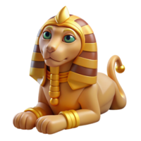 extraordinary unforgettable Sphinx, riddle-posing creature, NO BACKGROUND with Transparent Background. png