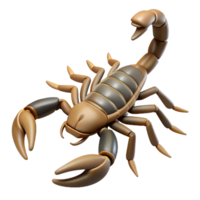 hypnotic creative A scorpion, tail raised. NO BACKGROUND with Transparent Background. genuine png