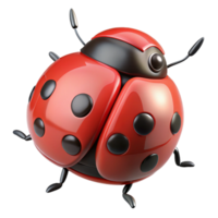 hypnotic nordic Close-up of a ladybug NO BACKGROUND with Transparent Background. high quality png