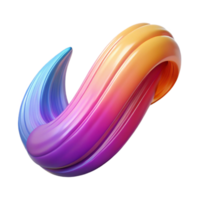 sumptuous abstract A stylized abstract brush stroke. NO BACKGROUND with Transparent Background. 8K png