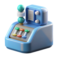 gorgeous victorian DNA sequencing machine analyzing genetic code, NO BACKGROUND with Transparent Background. premium png