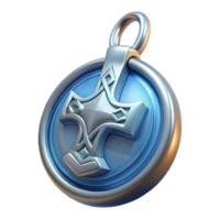 stunning distinctive Mjolnir pendant, Viking symbol, NO BACKGROUND with Transparent Background. png