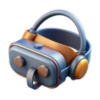 exquisite timeless Virtual reality headset with sensors and integrated headphones NO BACKGROUND with Transparent Background. png