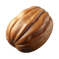 wonderful artistic Pecan nut NO BACKGROUND with Transparent Background. handcrafted png