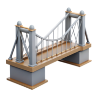ethereal spectacular Sketch of a cantilever bridge NO BACKGROUND with Transparent Background. original png