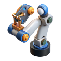 melancholic serene Robot arm holding a circuit board, NO BACKGROUND with Transparent Background. high resolution png