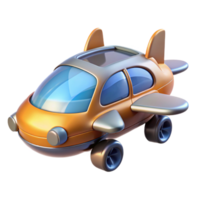 glorious contemporary Flying car with retractable wings, NO BACKGROUND with Transparent Background. gallery standard png