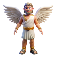 exquisite signature Hermes, Greek messenger god, wearing winged sandals NO BACKGROUND with Transparent Background. png
