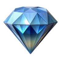 dramatic remarkable Single shining diamond, multifaceted, brilliant cut, NO BACKGROUND with Transparent Background. png