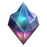 mesmerizing victorian Alien crystal, glowing, multifaceted, intricate patterns. NO BACKGROUND with Transparent Background. premium png