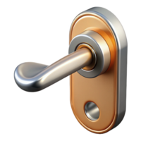 sought-after vintage Technical drawing of a door handle NO BACKGROUND with Transparent Background. flawless png