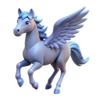 memorable renaissance Pegasus, winged horse, NO BACKGROUND with Transparent Background. precision png