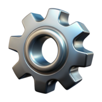 exceptional baroque A single gear, cogged and metallic. NO BACKGROUND with Transparent Background. gallery standard png