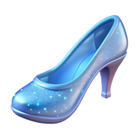 signature nordic Single glass slipper, sparkling, delicate design, NO BACKGROUND with Transparent Background. top-tier png