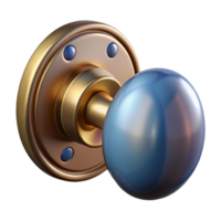 serene modern Detailed drawing of a doorknob NO BACKGROUND with Transparent Background. high resolution png