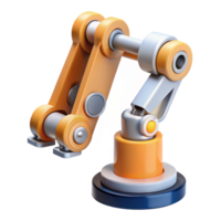 immaculate remarkable Robotic arm with multiple joints and interchangeable tools. NO BACKGROUND with Transparent Background. png