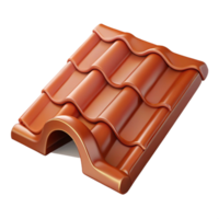 memorable traditional Detailed drawing of a roof tile NO BACKGROUND with Transparent Background. sharp png