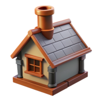 sumptuous harmonious rustic Tudor cottage chimney pot, NO BACKGROUND with Transparent Background. expertly shot png