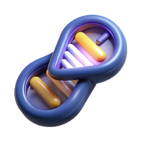 exquisite retro Genetic modification device, handheld, glowing DNA helix, NO BACKGROUND with Transparent Background. high resolution png