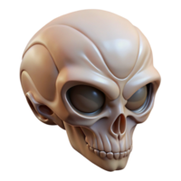 passionate elegant Alien skull with intricate bone structure. NO BACKGROUND with Transparent Background. flawless png