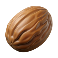 enchanting inspired Pecan nut in shell NO BACKGROUND with Transparent Background. png