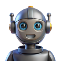 melancholic spectacular Robot head, android, realistic skin, expressive eyes. NO BACKGROUND with Transparent Background. top-tier png