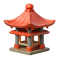 remarkable organic Traditional Japanese pagoda roof ornament, NO BACKGROUND with Transparent Background. high quality png
