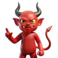 signature modern A Devil, horned figure with a pointed tail, NO BACKGROUND with Transparent Background. authentic png