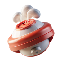 intense magnificent Smoke detector NO BACKGROUND with Transparent Background. sharp png