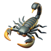 majestic nordic A scorpion, tail raised. NO BACKGROUND with Transparent Background. impeccable png