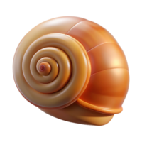 impressive avant-garde Snail shell NO BACKGROUND with Transparent Background. detailed png