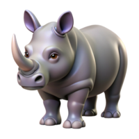 exemplary geometric A photorealistic image of a rhinoceros NO BACKGROUND with Transparent Background. genuine png