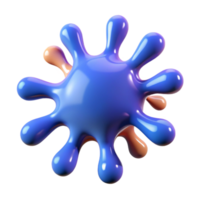 enchanting rustic A stylized paint splat. NO BACKGROUND with Transparent Background. crisp png