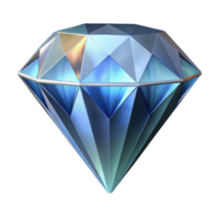 enchanting exceptional Single shining diamond, multifaceted, brilliant cut, NO BACKGROUND with Transparent Background. png