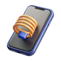 spectacular quintessential Smartphone with wireless charging coil visible, NO BACKGROUND with Transparent Background. png