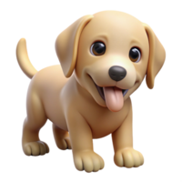 distinctive retro A playful Labrador Retriever puppy, chewing a bone, NO BACKGROUND with Transparent Background. sharp png